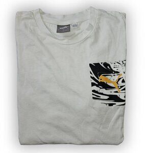 PUMA LEOPARD FAKE POCKET GRAPHIC T-SHIRT SIZE LARGE